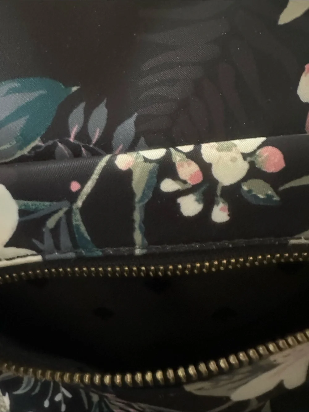 kate spade Black Floral Wilson Road Botanical Small Bradley Backpack